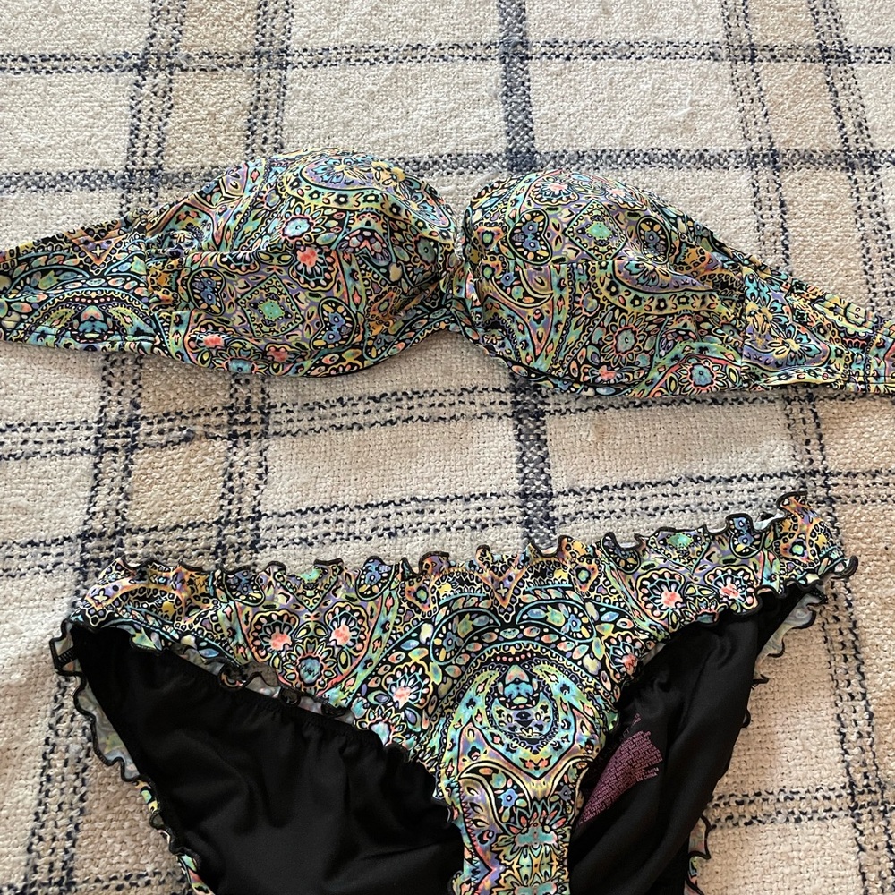 Victoria's Secret Multicolor Ruffle Cheeky Bottom